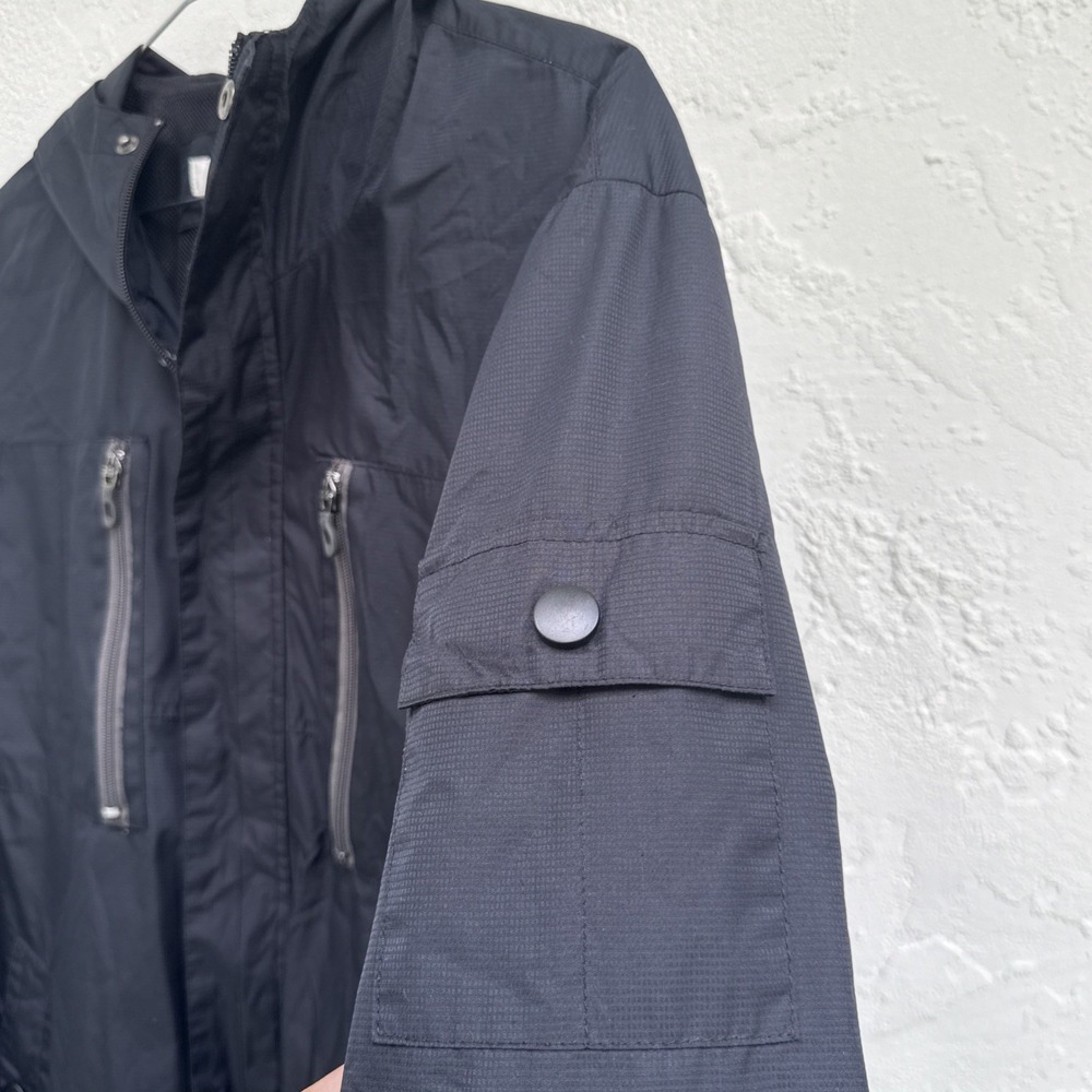 Kenneth Cole New York Windbreaker Men's M Black Jacket Lightweight - Picture 5 of 16